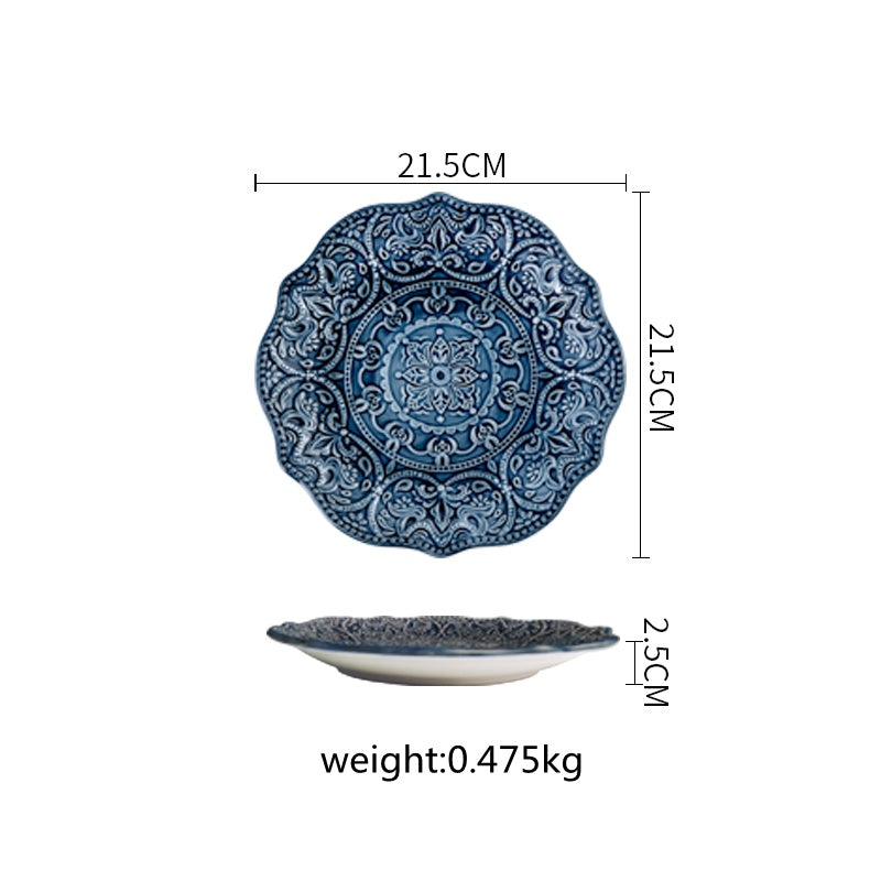 Home Steak Dinner Plate Ceramic Plate Cutlery