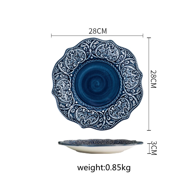 Home Steak Dinner Plate Ceramic Plate Cutlery