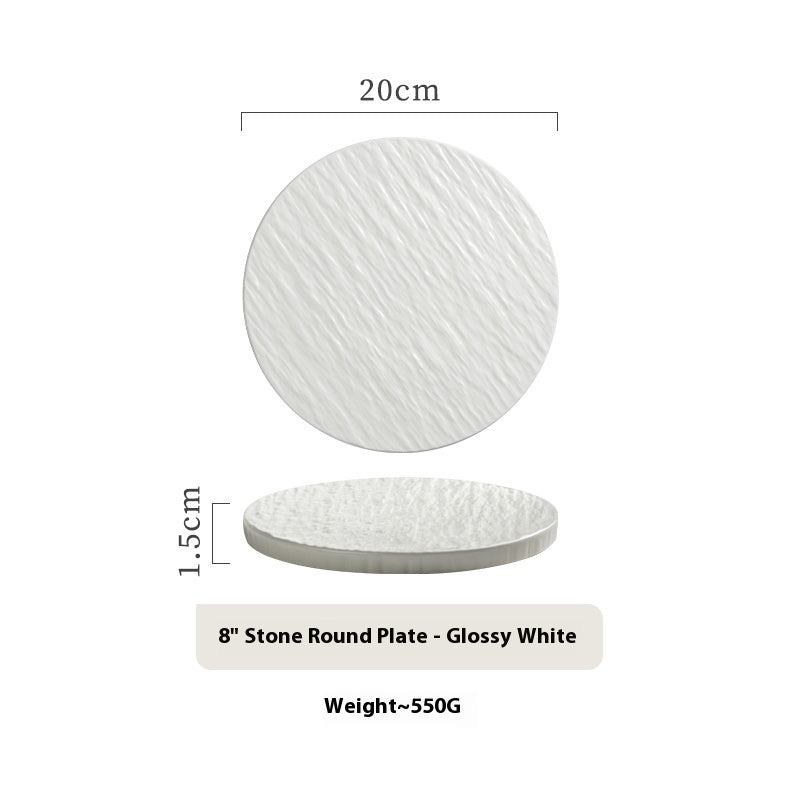 Porcelain Dinner Plate Household Hotel Steak Plate