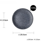 Ceramic dinner plate round creative breakfast plate