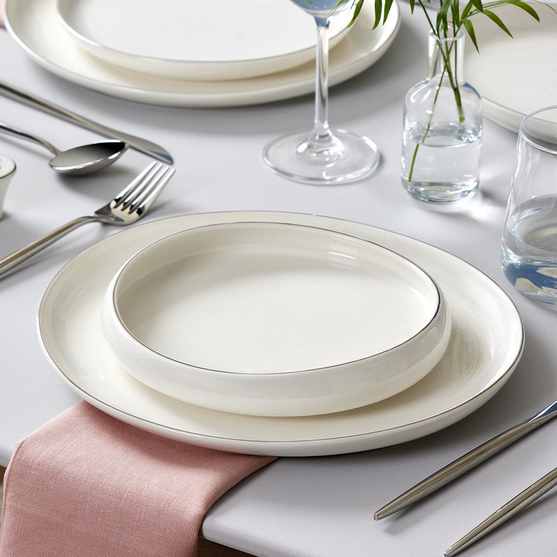 Platinum Pearl 59-Piece Dinnerware Set for 12