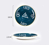 Four Home Steak Western Dinner Plates