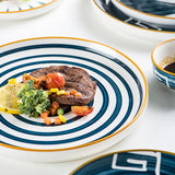 Four Home Steak Western Dinner Plates