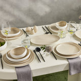 Streamline Cupid for 12 Person Dinnerware Set, 59 Piece- Cream